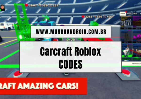 Códigos Carcraft Roblox Outubro 2023 Mundo Android