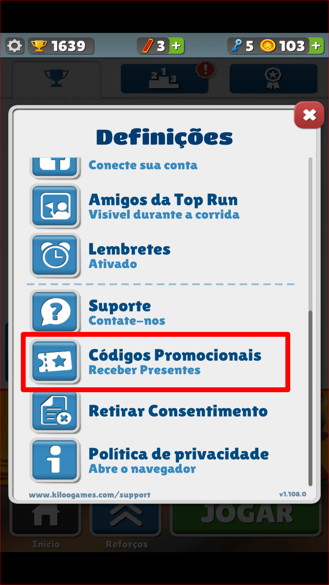 COMO COLOCAR CÓDIGO NO SUBWAY SURFERS 