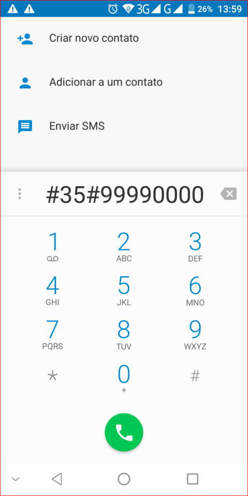 Como ligar restrito de qualquer celular - Imagem exemplo