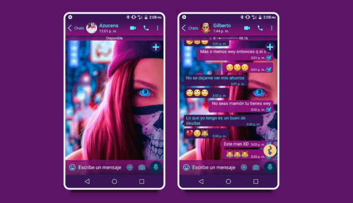 Face Theme - Tema para WhatsApp Aero