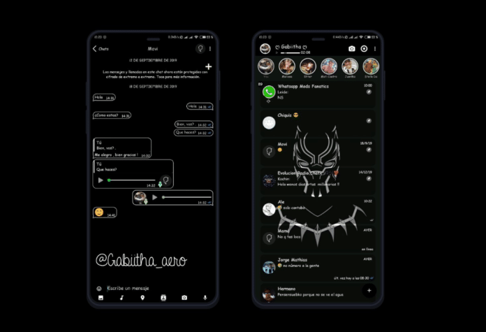 Pantera negra theme - Tema para WhatsApp Aero