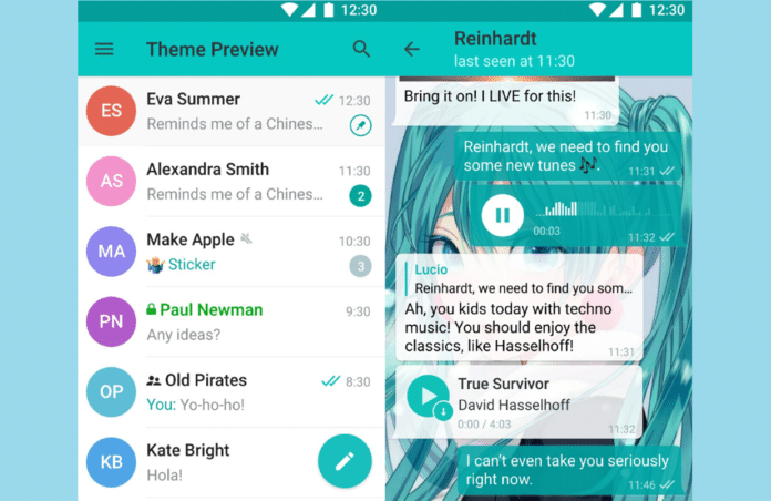 Hatsune Theme - Tema para Telegram