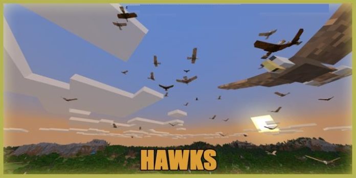 Hawks (Falcões) Minecraft PE Mod - Addon 1.14, 1.13 e 1.12.1