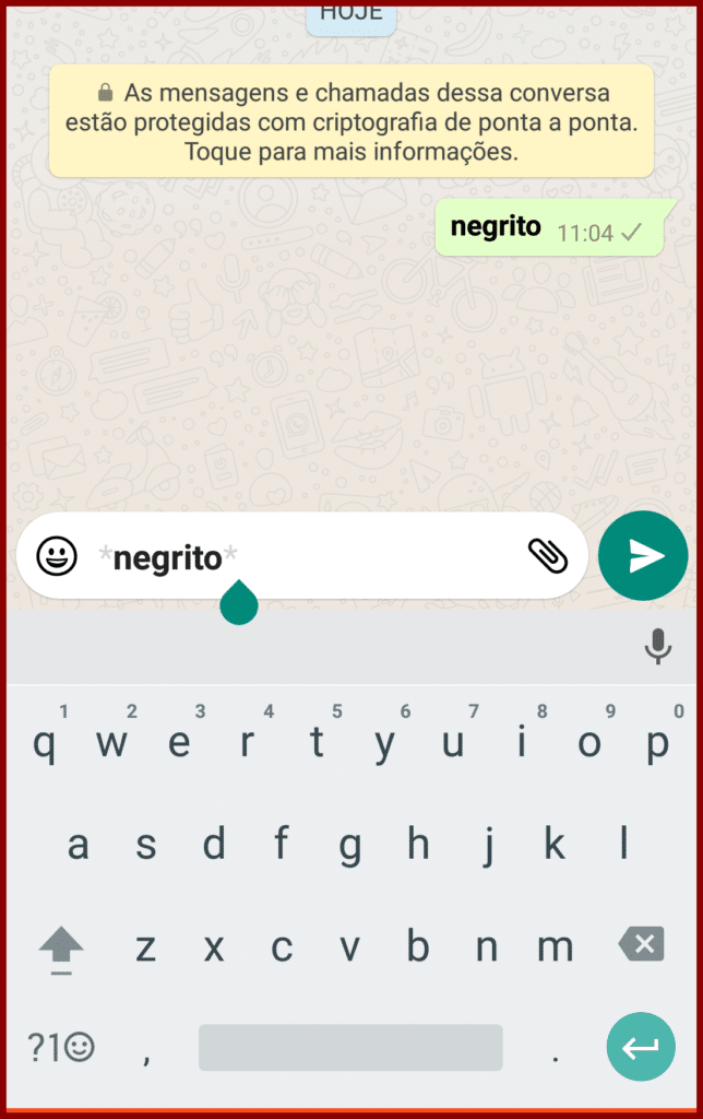 Como escrever em negrito no WhatsApp