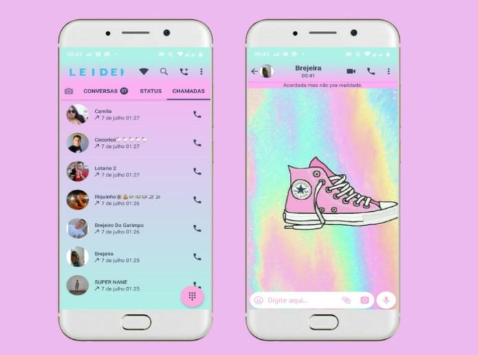 Star Pink Theme - Tema para GBWhatsApp