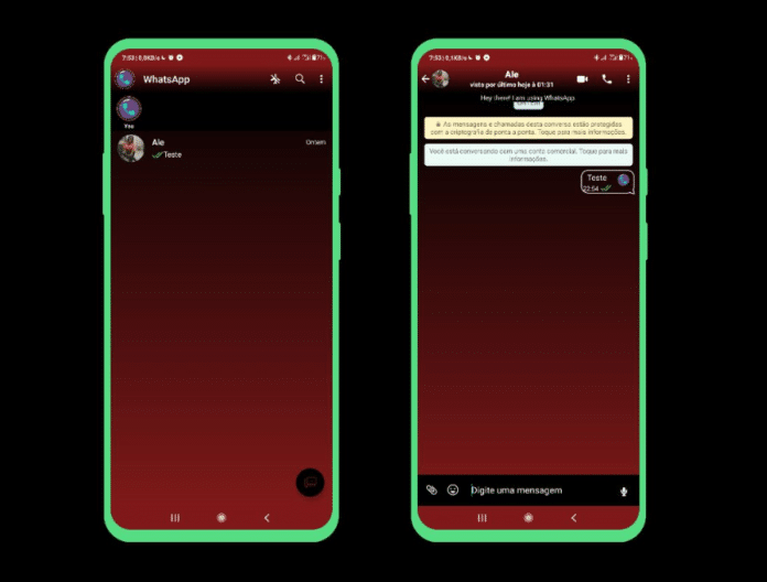 Vermelho Degradê - Tema para YoWhatsApp