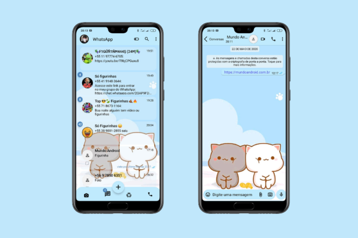 Cat Cute Theme - Tema para WhatsApp Aero