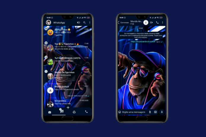 Monkey Theme - Tema para WhatsApp Aero