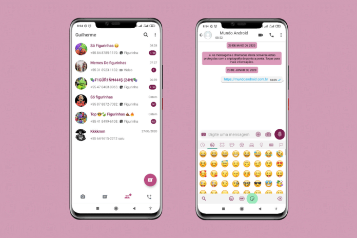 Claro Pink Theme - Tema para FM, Yo e GBWhatsApp