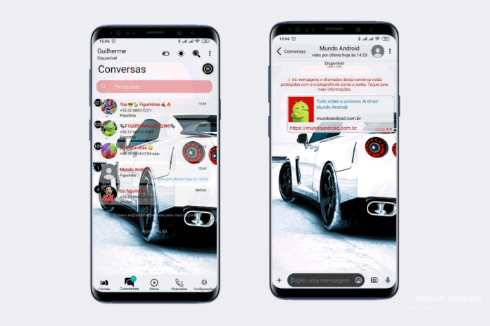 Carro Branco Theme - Tema para WhatsApp Aero