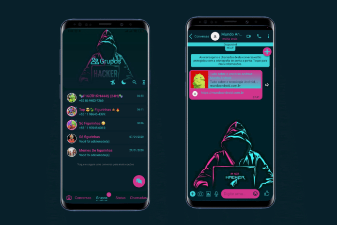 Hacker Theme - Tema para WhatsApp Aero