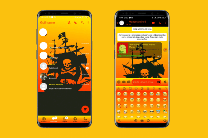 Pirata Theme - Tema para FMWhatsApp e Fouad