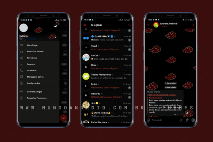 Akatsuki Theme – Tema para Telegram