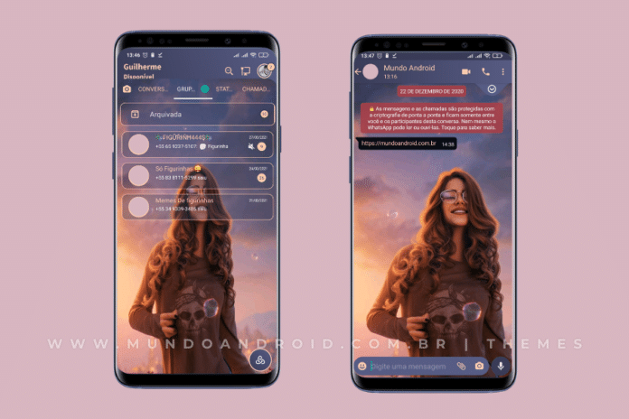 Girl 1.0 Theme – Tema para Delta WhatsApp