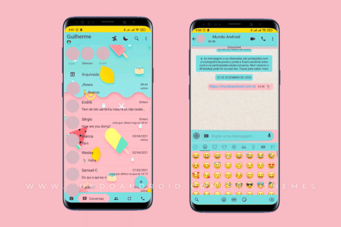 Delicias Theme – Tema para GBWhatsApp e Fouad