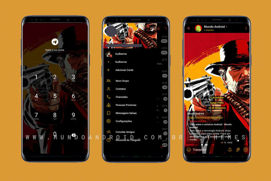 Red Dead Redemption 2 Theme - Tema para Telegram - Mundo Android