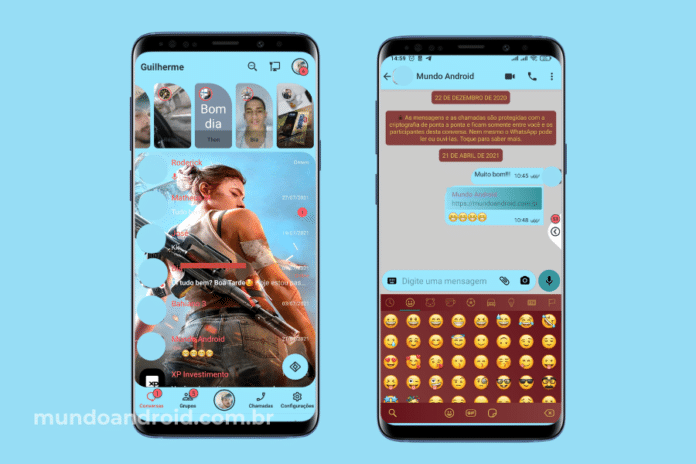 Free Fire Theme - Tema para Delta WhatsApp