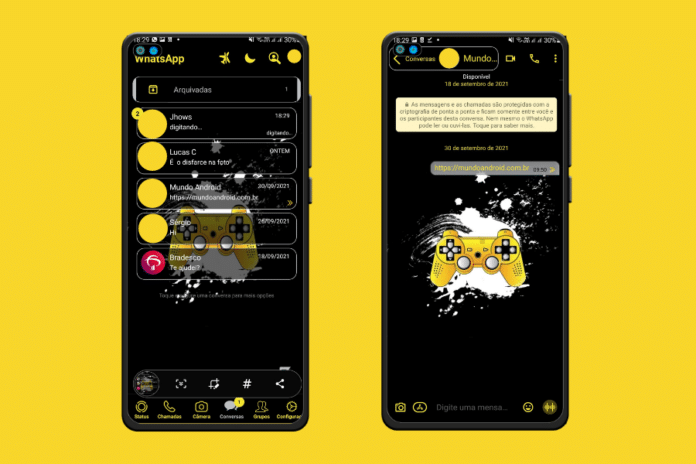 Joystick Amoled Theme - Tema para WhatsApp Aero