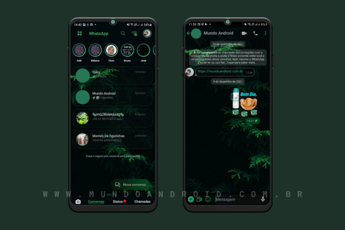 Nature Dark Theme - Tema para Delta WhatsApp