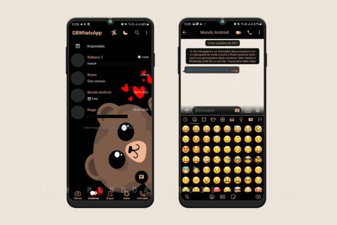 Bear Theme - Tema para GBWhatsApp, FM e Fouad