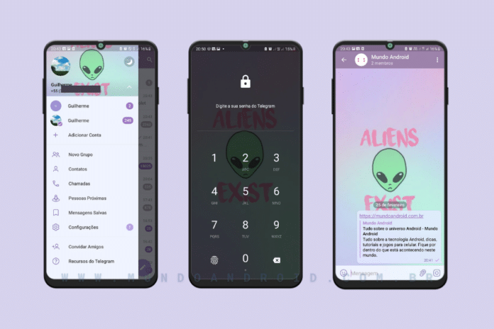 Aliens Theme - Tema para Telegram