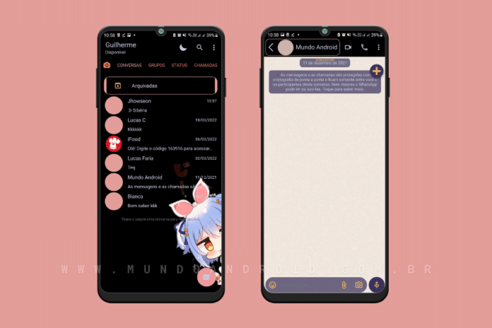 Anime Cute Theme - Tema para WhatsApp Aero