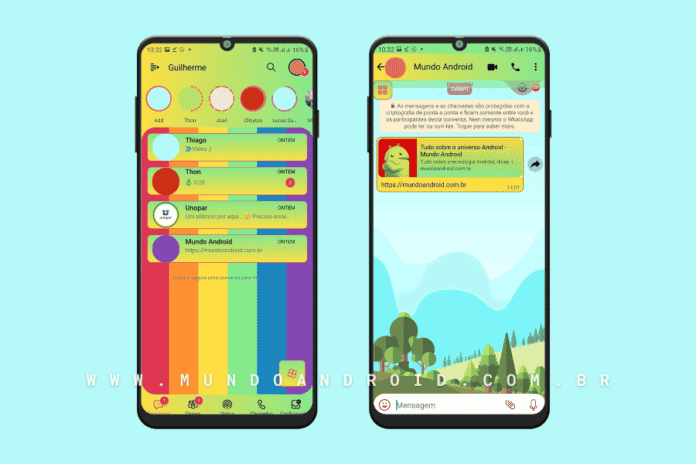 Rainbow Theme - Tema para Delta WhatsApp