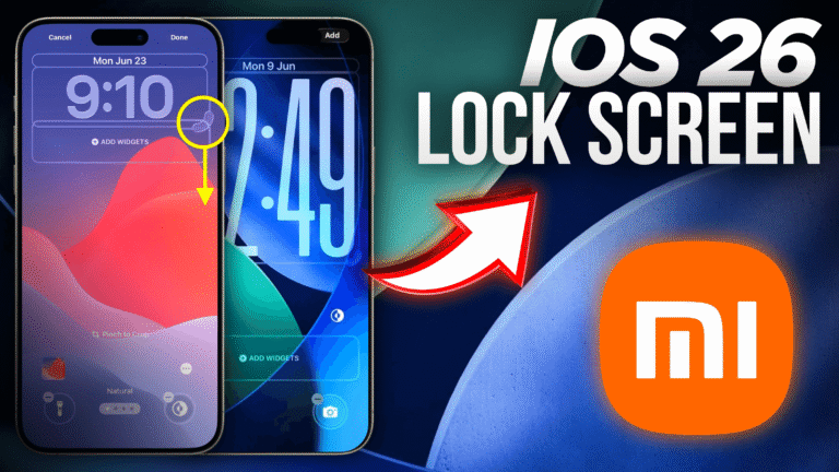 TEMA IOS 26 LOCK SCREEN / Mundo Android