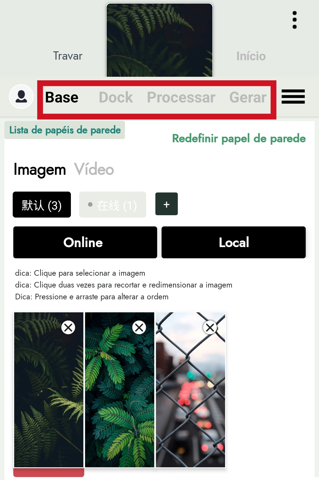 Menu DockWalls / Liquid Glass / MUNDOANDROID